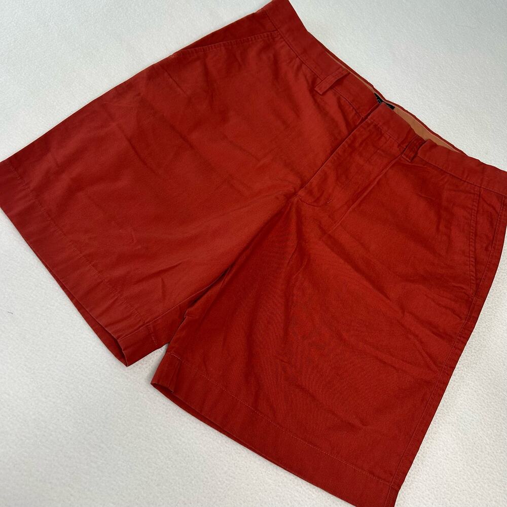 J. Crew Men's Size 32 NWT 9" Gramercy Lightweight Chino Short Red H5019